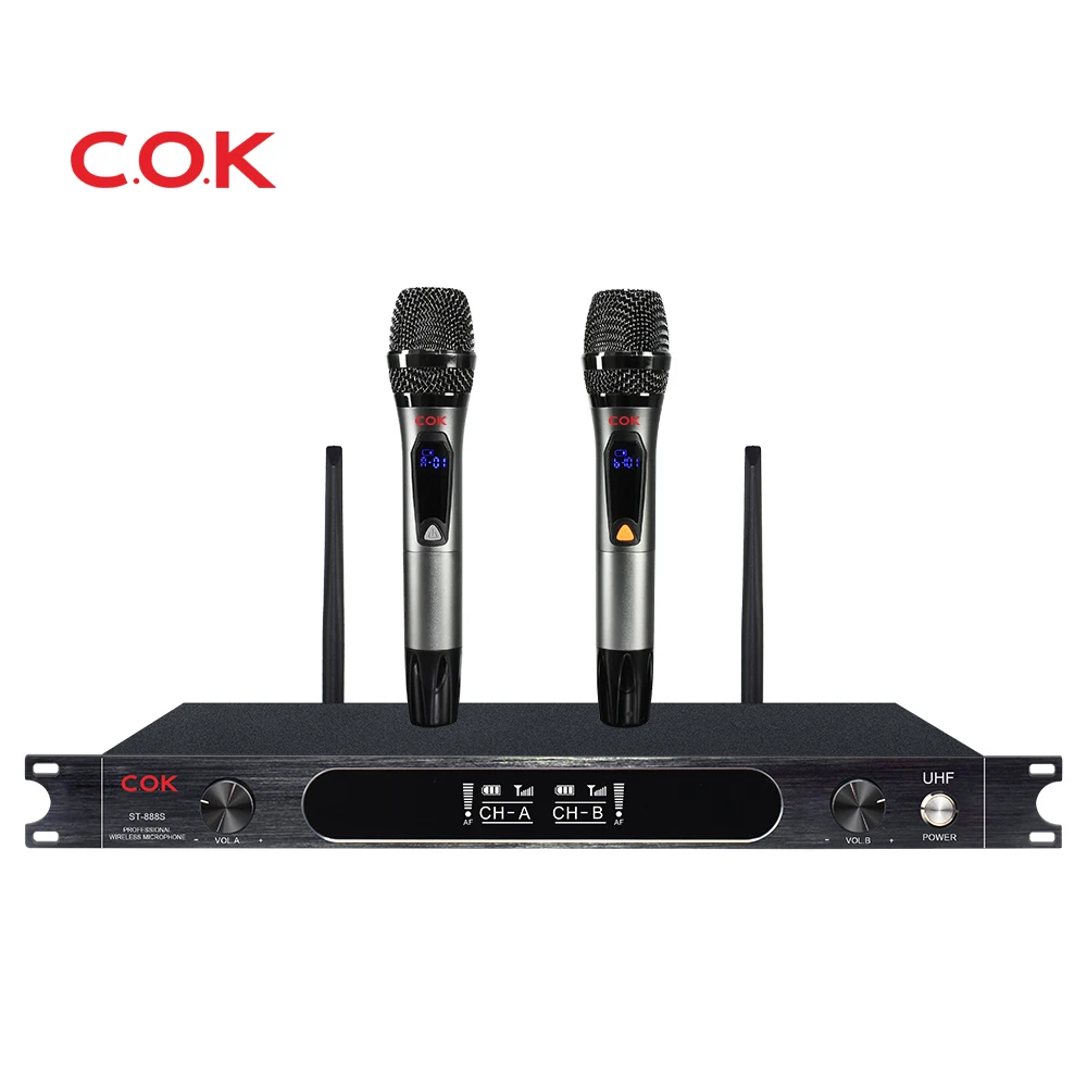 Wireless Microphone handheld microphone Professional UHF True Diversity stage performance ST-888S Wireless Microphone