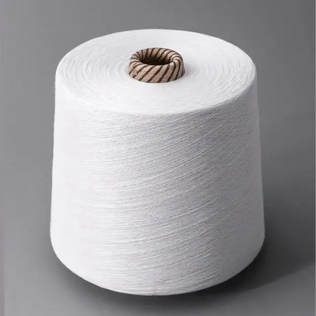 Wholesale 10s-100s raw white cotton yarn manufacturers free end spinning 100% pure cotton yarn