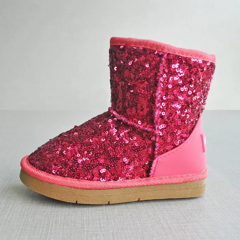 
E17-19 Children shoes Warm sequined Snow Boots for winter With Good Price kids shoes 