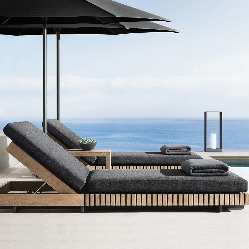 hotsale all weather waterproof solid teak wood sectional outdoor conversation set