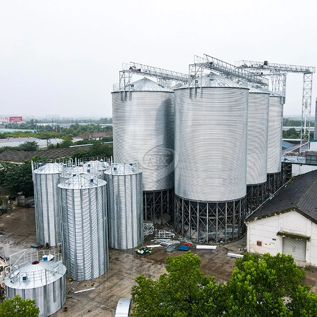 1000t/2000t/3000t/4000t/5000t Зерно Кукуруза рапса ХРАНЕНИЕ СТАЛЬНОЙ силос