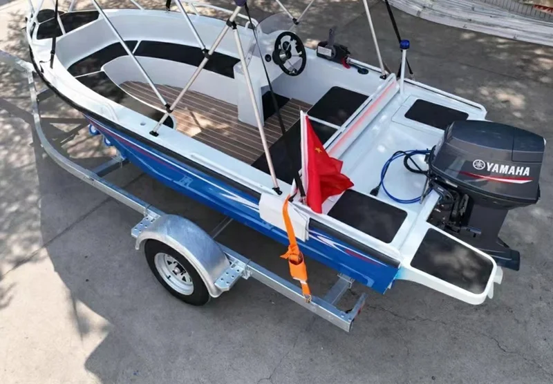 2023 New Design 420 Leisure Small Speed Boat With Outboard Engine 4.2m Luxury Yacht 14ft Aluminium Fishing boat