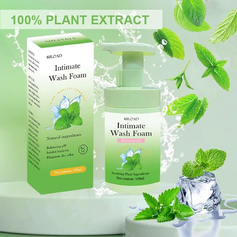 Feminine Intimate Hygiene Vagina Genital Cleansing Vaginal  150ml yoni foam Wash  for  Feminine Itching Cleansing