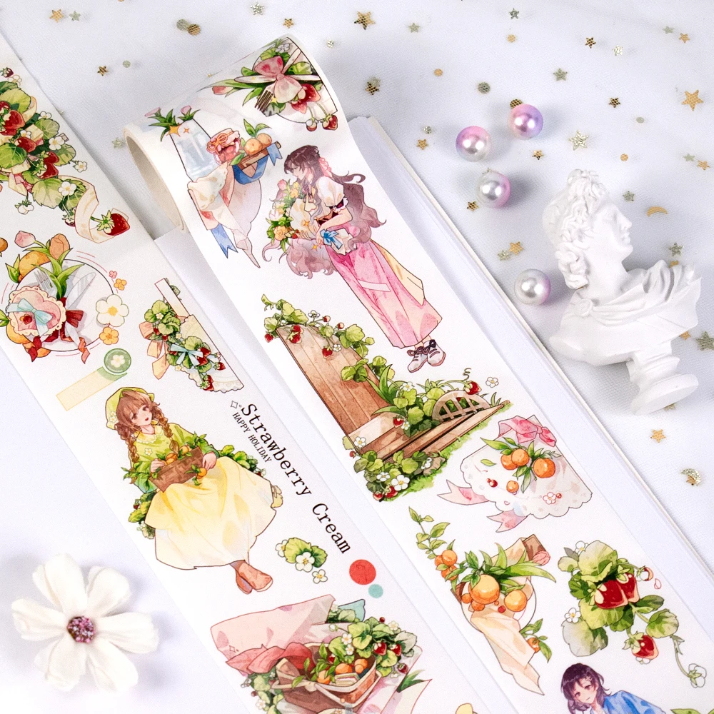 masking washi tape kawaii girl sticker roll washi tape custom printing