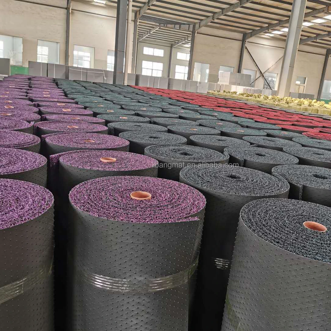 15MM 18MM Car Floor Mat Roll PVC Spike Plastic Mat Carpet Custom Pvc Coil Car Floor Mats With Spike Backing