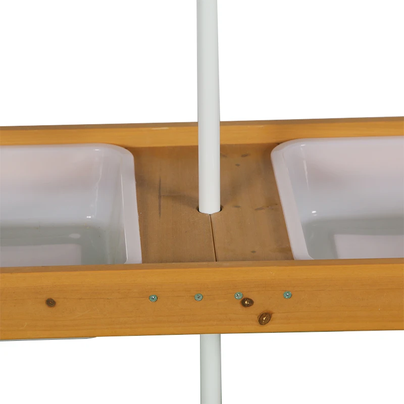 Customized Wholesale Detachable Solid Wooden Picnic Table Bench with Umbrella Hole