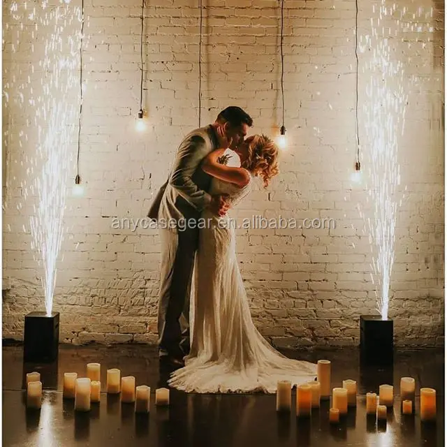 Cold Firework Machine Happiness Cold Fountain DMX Remote Control Wedding Stage Firework