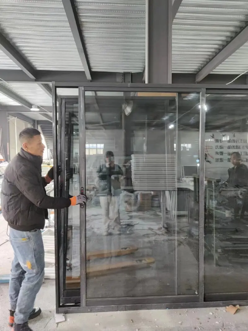 Custom Size Material Sliding Windows Door Double Glass Hurricane Impact Aluminium Sliding Window From Chinese Manufacturer