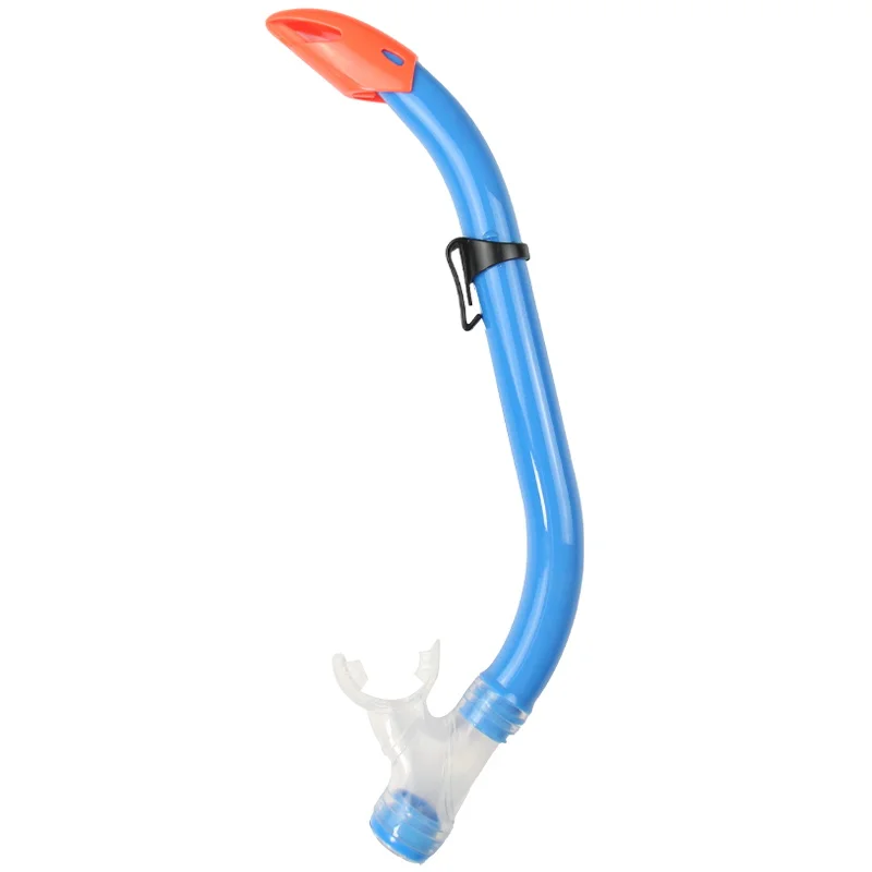 New Design Diving Equipment Supplier Silicone Mouthpiece Underwater Swimming Training Breathing Tube Semi-dry Snorkel for Kids