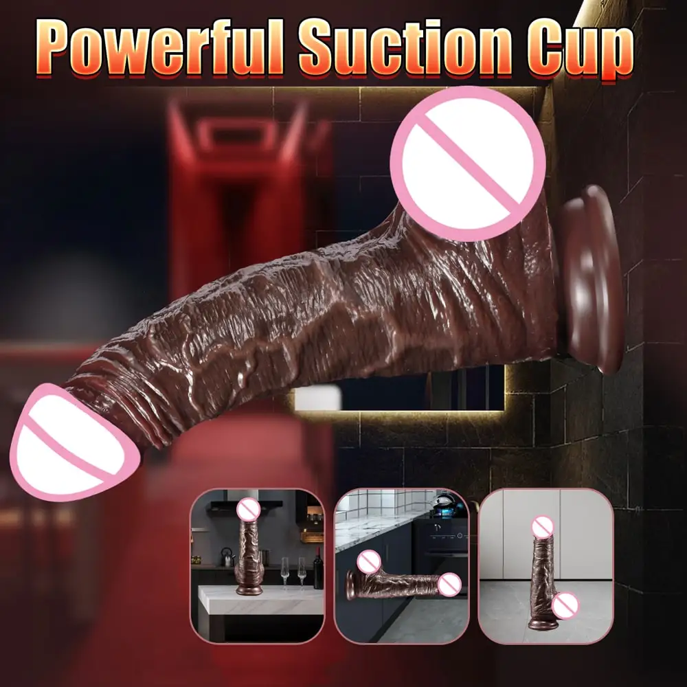 Novelty 8 Inch Realistic Slim Thrusting Artificial Silicone Dildo Making Dildo Liquid Silicone Rubber Adult Sex Toys