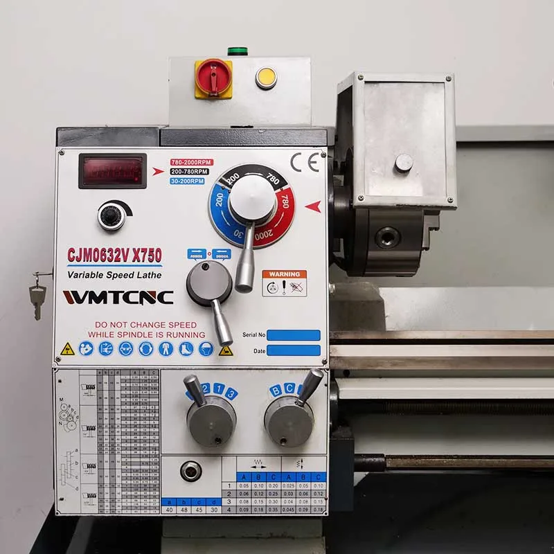 2022 новый маленький ручной токарный станок benchtop CJM0632V для металла с переменной скоростью