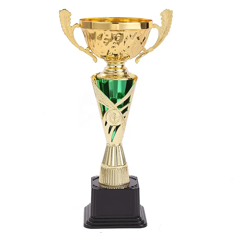 Souvenir items gold metal trophy for promotion