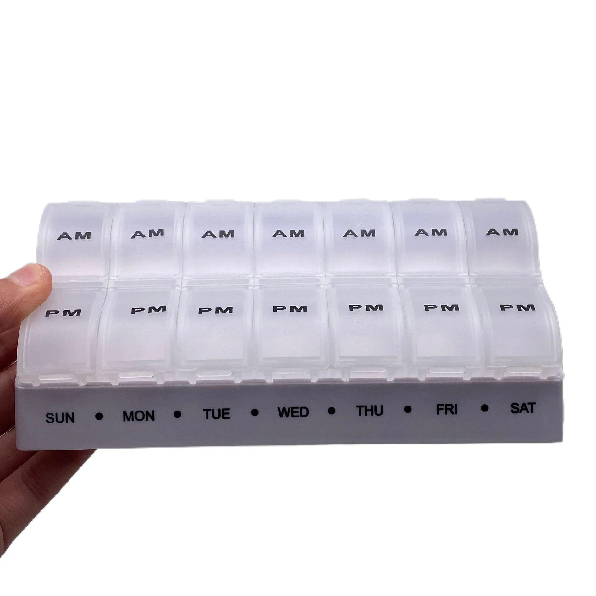 Wholesale Customized Logo 14 Cases Plastic Pill Medicine Box Pill organiser