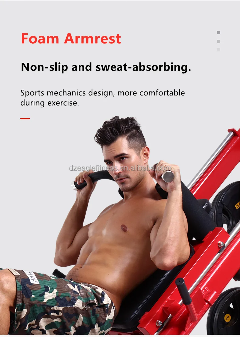 China Commercial Gym Fitness Equipment Weight  Leg Press Machine Press Leg Hack Squat Machine Leg Raise Machine