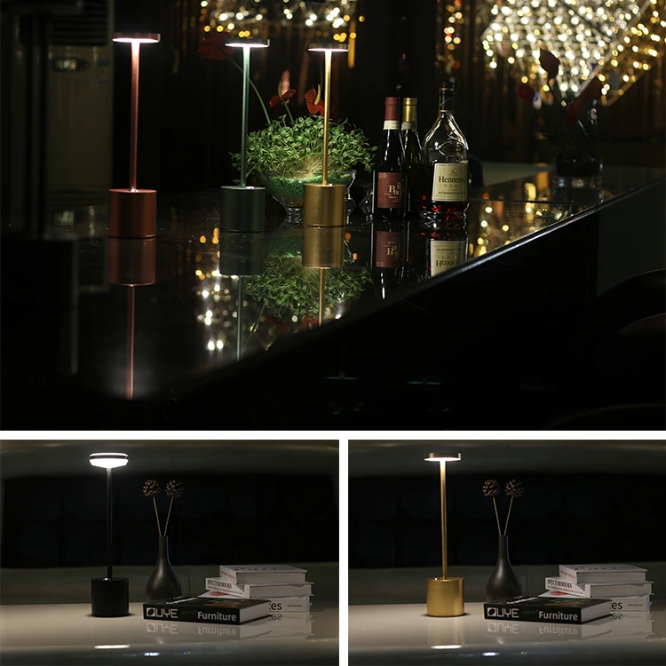 Factory wholesale custom high quality cheap price restaurant cordless table lamp