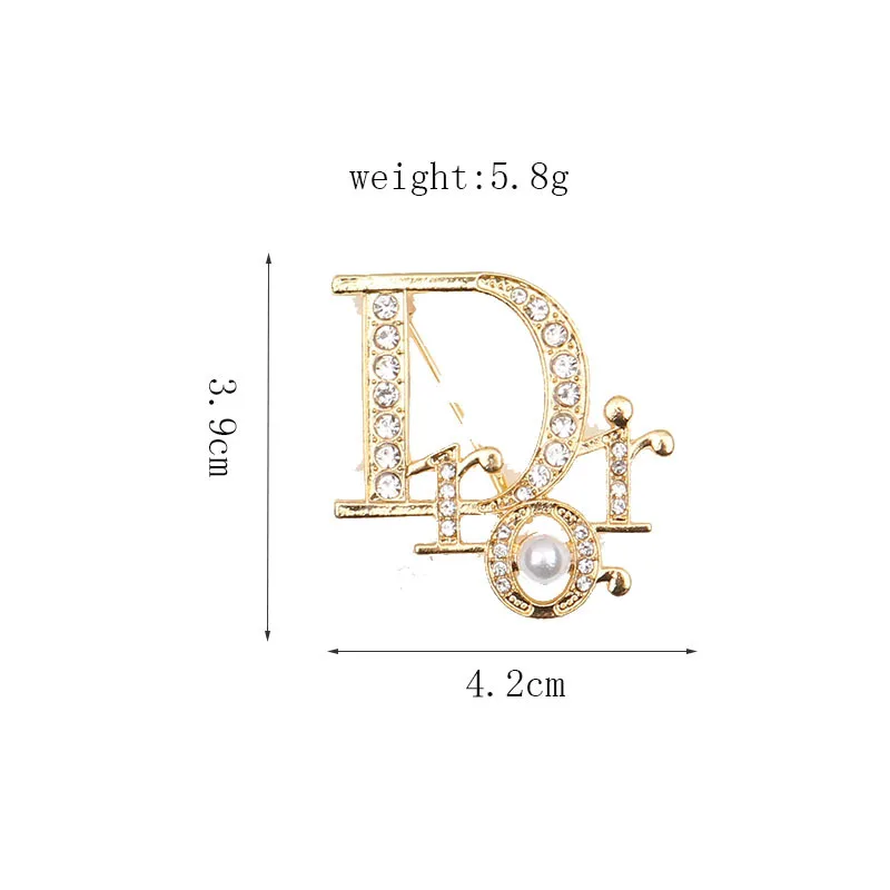 Wholesale Price Women Luxury Letter CC Brooch Famous Brand Designer CC Brooches And Pins Pins