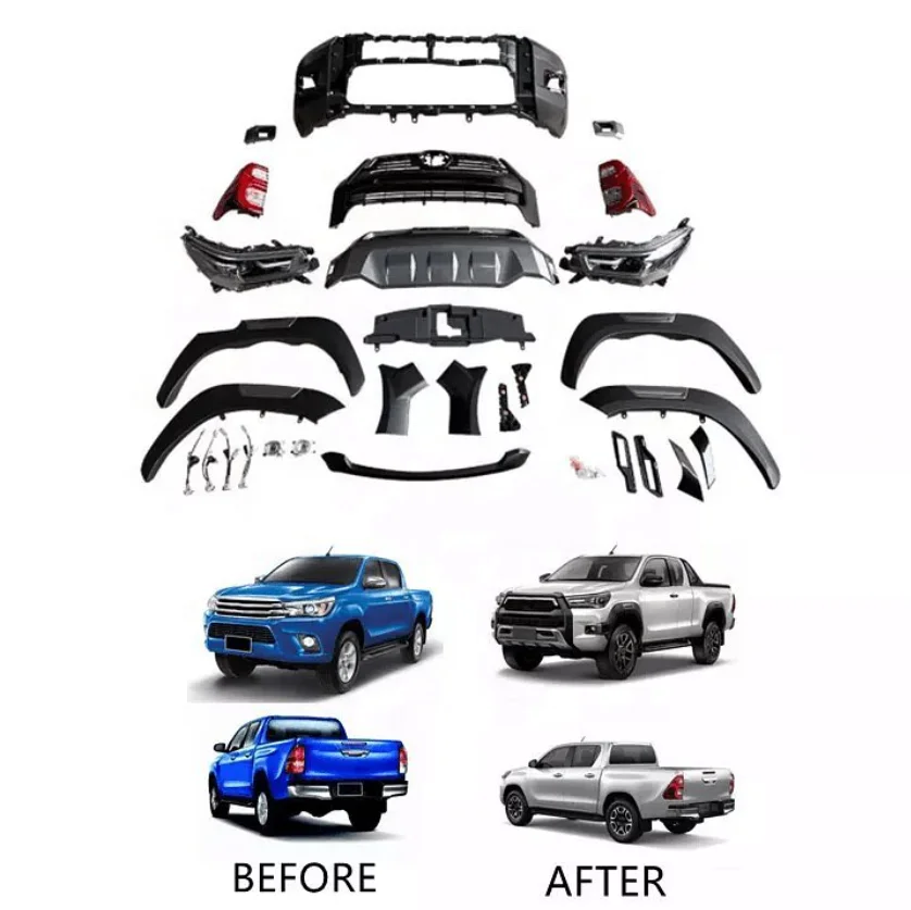 4x4 Offroad Car Accessories Conversion Body Kit 2004~2015 Hilux Vigo Facelift To 2021 Hilux Rocco Body Kit