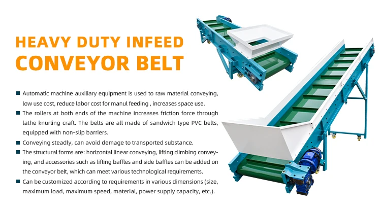 Factory Custom Industrial Systems Assembly Line Green Pvc Rubber Pu Food Flat Belt Conveyor