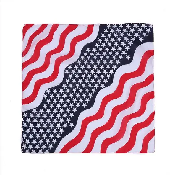 Customized New brand 100% cotton bandanas american flag bandanas hip hop 100% cotton bandana