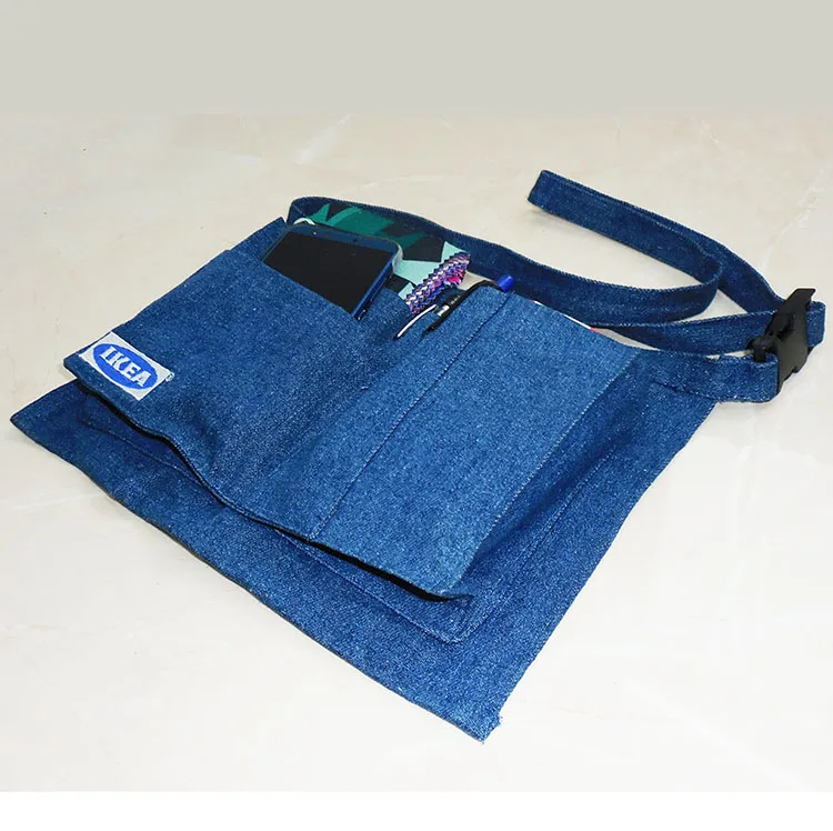 Denim Waist Apron with Pockets
