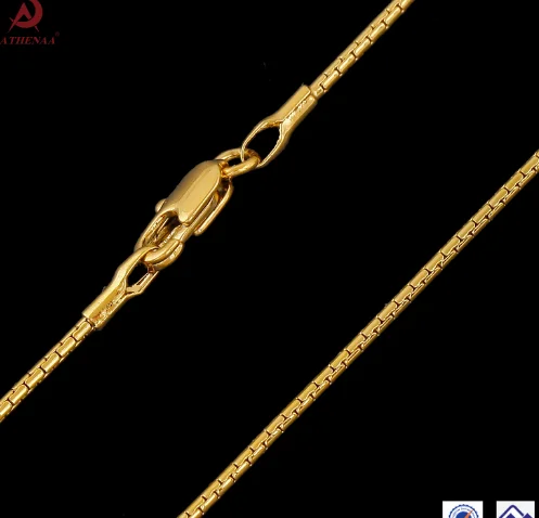 ATHENAA wholesale jewelry 18k gold filled two-tone snake chains