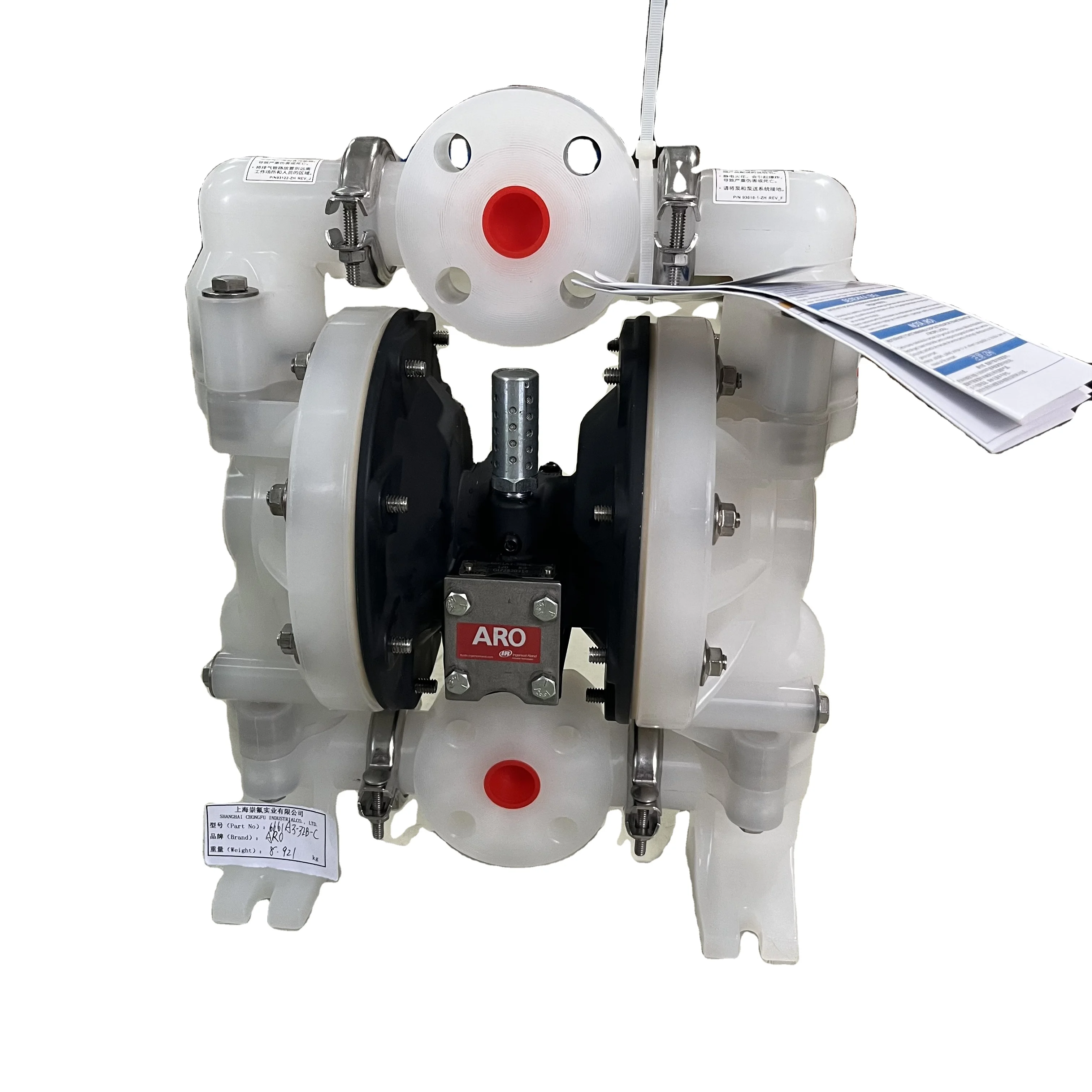ARO Pneumatic Diaphragm Pump 6661A3-3EB-C 1 inch ARO air operated diaphragm pumps with Polypropylene Santoprene Diaphragm