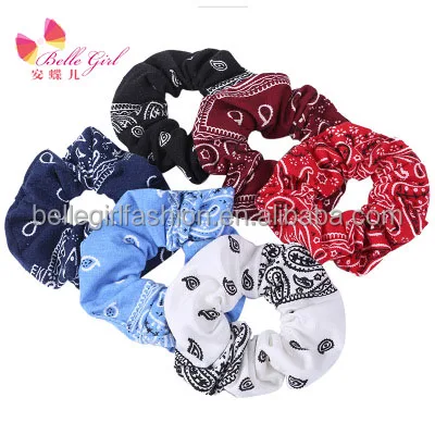 Bellegirl нового дизайна; Винтажные женские ботильоны 6 видов цветов на высоком каблуке 12 см с принтом Бандана с рисунком звезды; Резинка для волос аксессуары для волос резинки для волос scrunchies для женщин