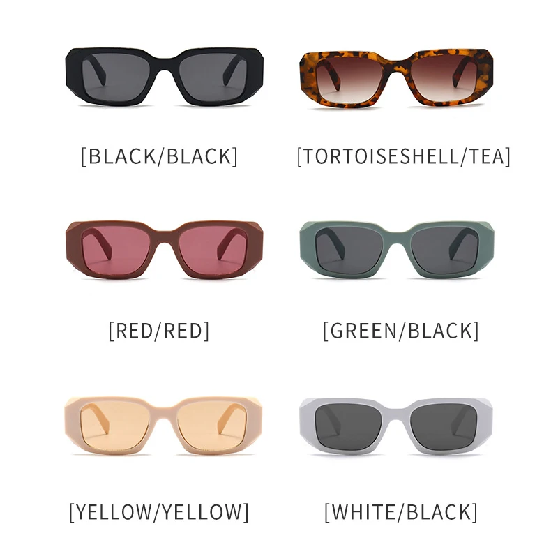 2024 Wholesale Sunglasses Branded Designer Glasses Custom Logo Black Sunglasses Women Small Frame Square Sunglasses Men