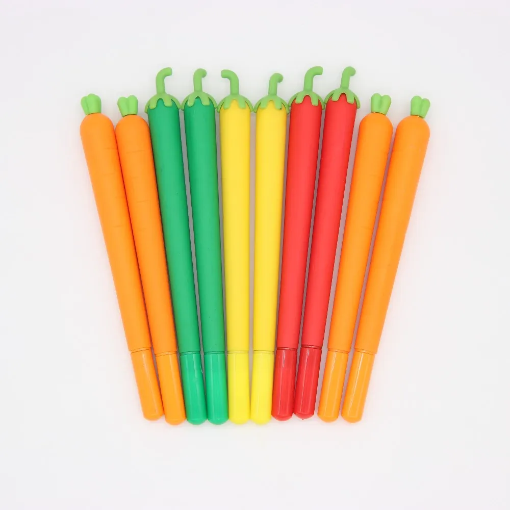 
cheap school stationery cute kawaii promotion rubber novelty gel pens for kid 