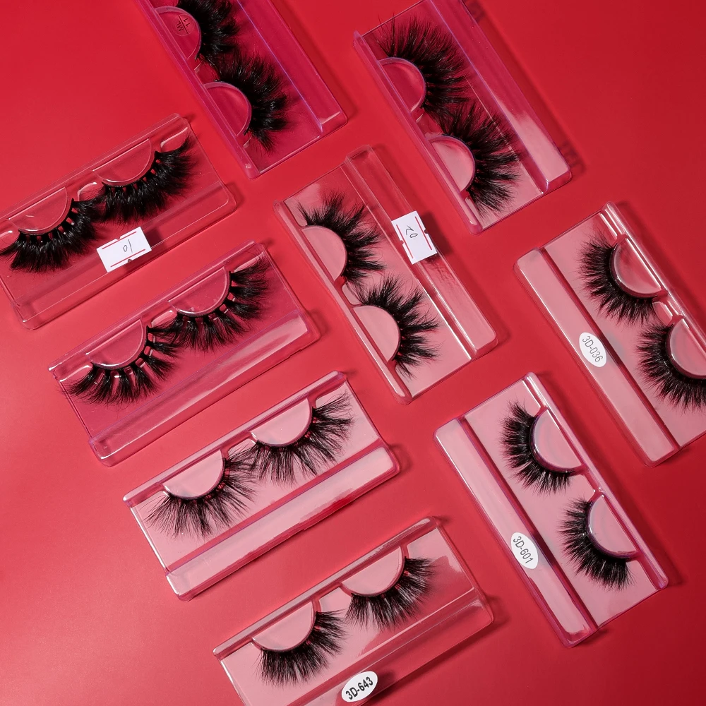 Pay  $10 shipping get free sample Eyelash Customized Boxes Lash Supplies 3d Faux Mink Lashes in Bulk