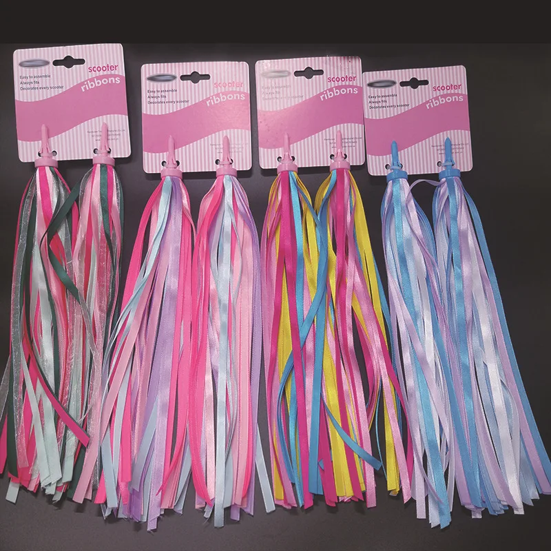 Kids Bicycle Handlebars Colorful Streamers Balance Scooter Bike Handlebars Streamers Tassel Ribbons bike Accessories