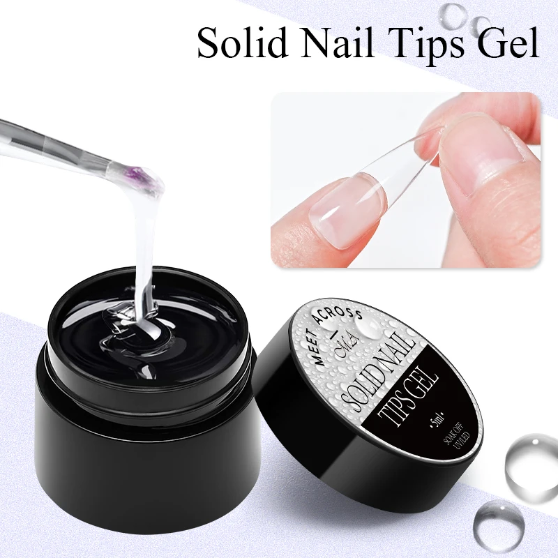 High Quality Tip Builder Rich Pigmented Cruelty Wholesale Poly Extension Nail gel glue for nail tip