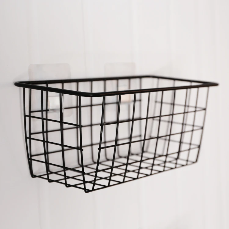 Modern Laundry Decorative Iron Organizer Basket Storage Metal Wire Mesh Baskets