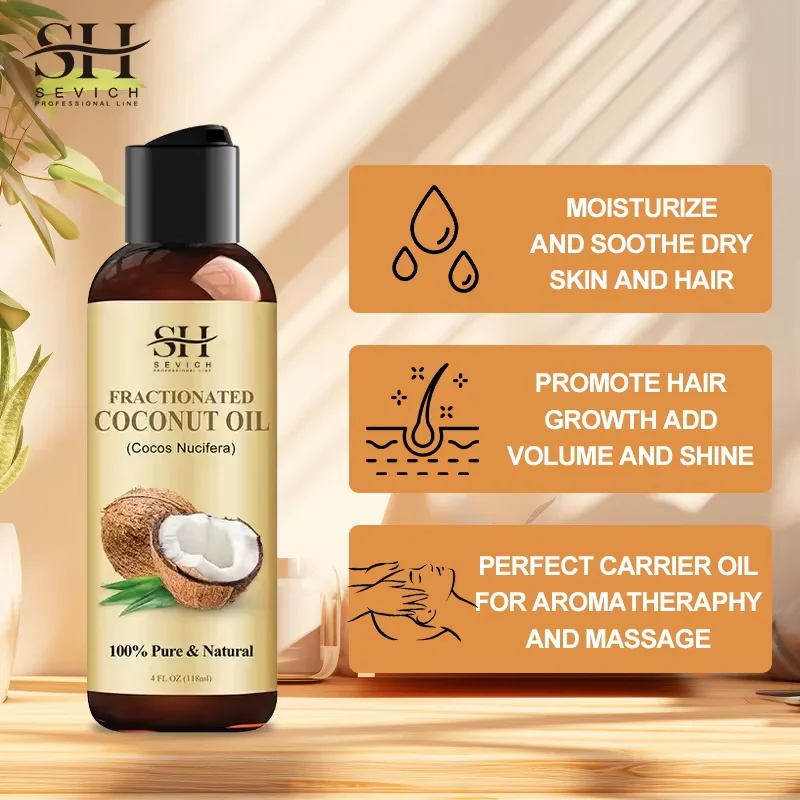 Private Label Natural Scalp Treatment Hair Care Repair Essential Refined Coconut Oil Fast Hair Growth Oil For Kids