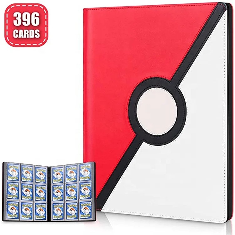 Trading Card Binders Custom Sleeves Pu Ring Folder Pokemon Cards Album Baseball Binder
