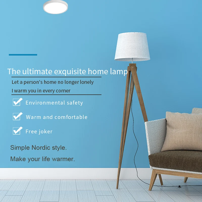 Современное украшение для дома пластиковая круглая подвесная Светодиодная панель потолочный светильник поверхностного монтажа