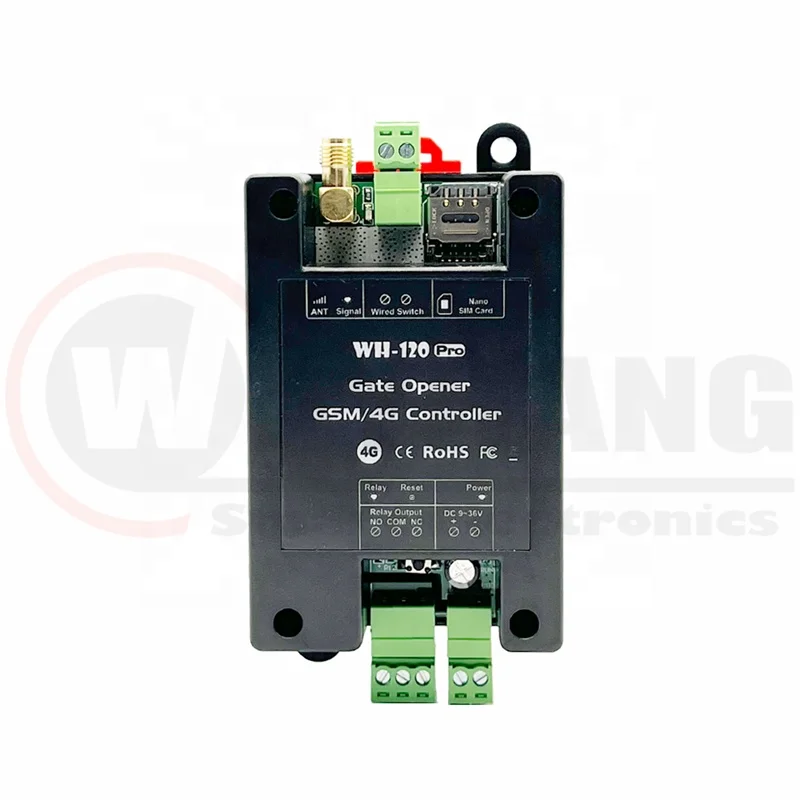 New Model 4G Remote Control Relay Switch 4G Sim Card Mobile Phone Control GSM Door Lock GSM Gate Controller WH-120 PRO