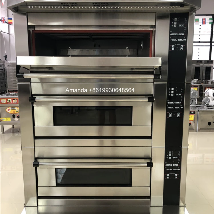 Commercial bread snack machines bakery equipment prices double deck oven bakery 2 deck gas oven baking bread bakery oven prices
