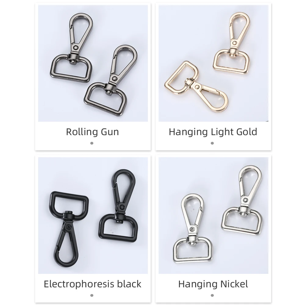 Custom Trigger Lobster Clasp zinc alloy Dog metal handbag Clip Swivel Snap hook