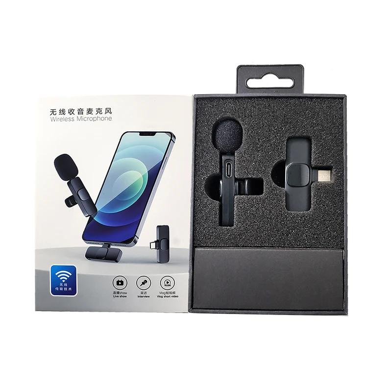 Новый профессиональный микрофон для игр с разъемом Type-c, микрофон для записи аудио и видео, мини-петличный беспроводной микрофон