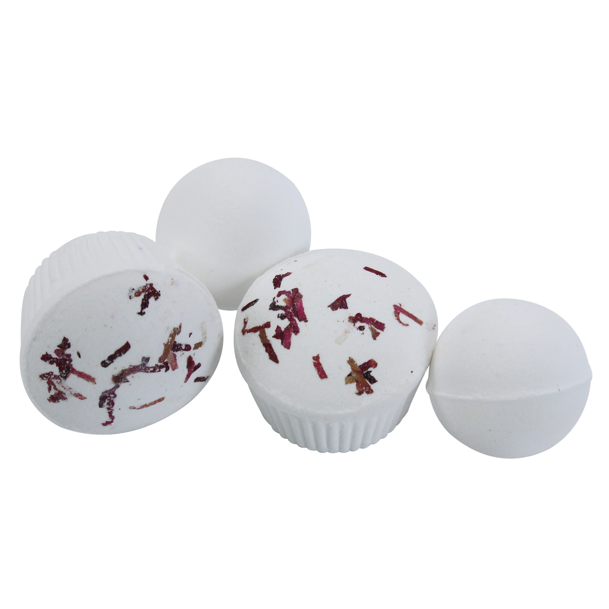 Bulk cupcake bath bombs press bath ball with flowers 120g boom cake explosion salt bath ball
