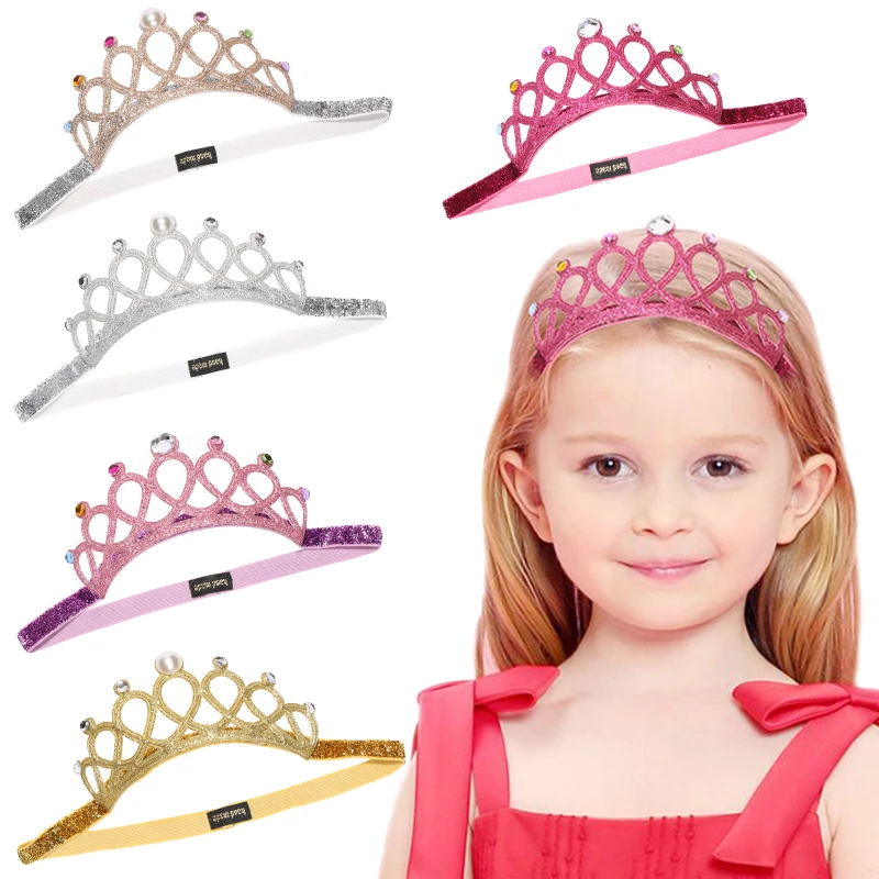 
Amazon Hot Selling Fashion Girls Crown Headband Hair Bands Accessory Princess Headwear from China Top Factory 