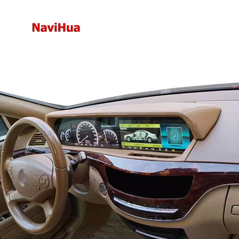 Автомобильный DVD-плеер Navihua 12 3 дюймов с камерой заднего вида GPS-система для Mercedes Benz S Class W221 to W222