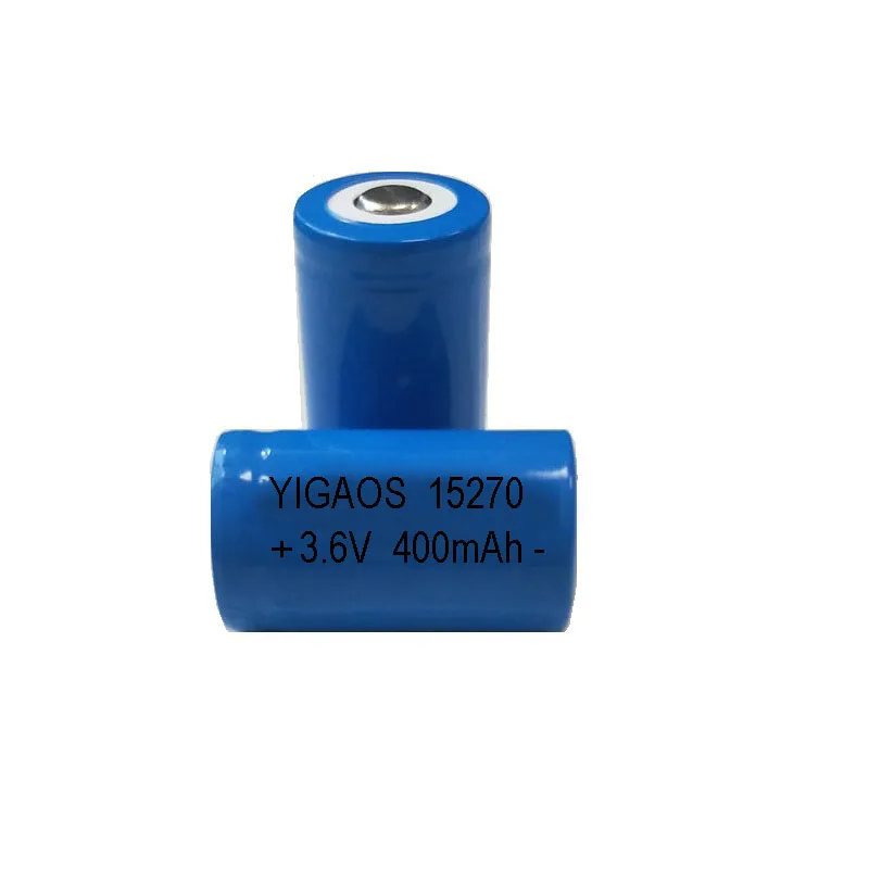 CR123 CR2 rechargeable Lithium ion batteries 15270  3.7V 400mAh rechargeable battery for camera