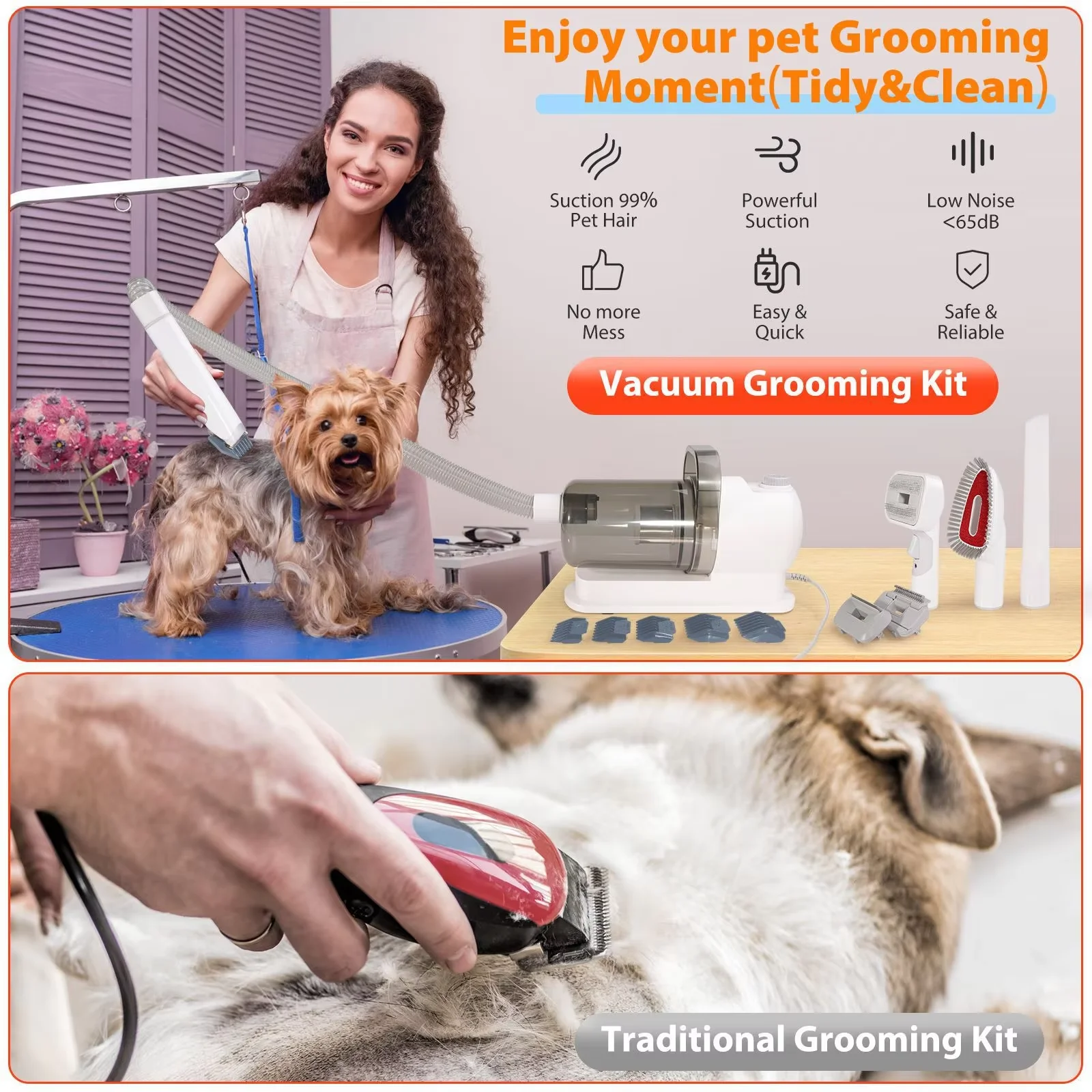 Pet Cleaning Grooming Products Professional Dog Cat Hair Vacuum Cleaner