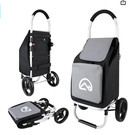 Складная тележка для покупок с катящимися