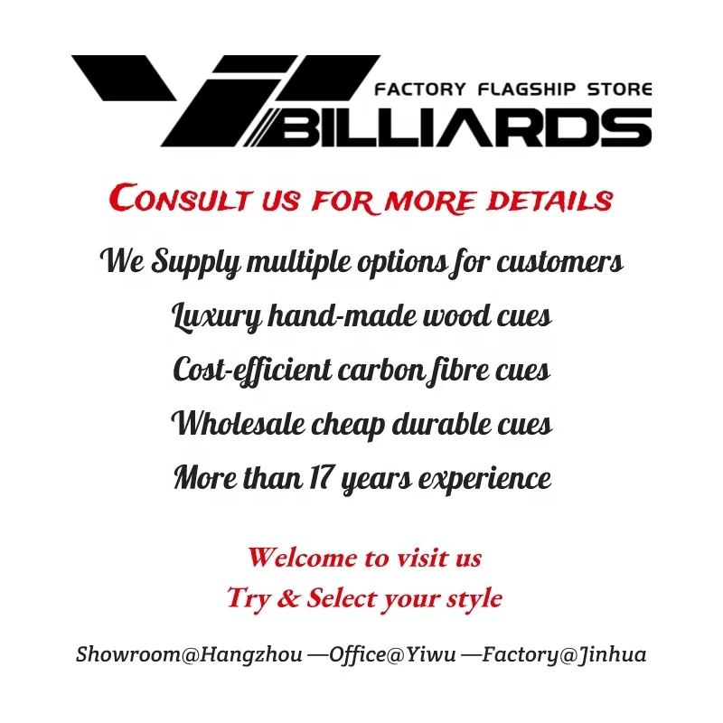 Wholesale Durable One Piece Cue 10mm-tip suitable for snooker pool game Billiard Cue Sticks