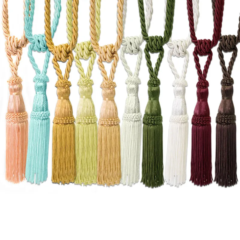 Fashion Europe style decorative polyester curtain tassel tieback