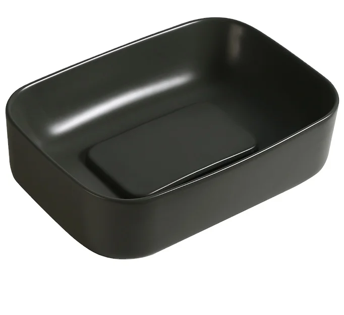 Dark Ceramic Art Table Top Wash Basin Bowl Bathroom Small Above Counter Custom Colors