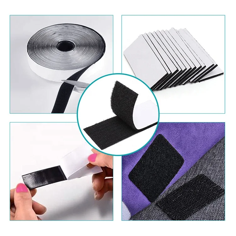 Quality Strength Hook and Loop Strap 1 Inch 25mm Self Adhesive Velcroes Tape